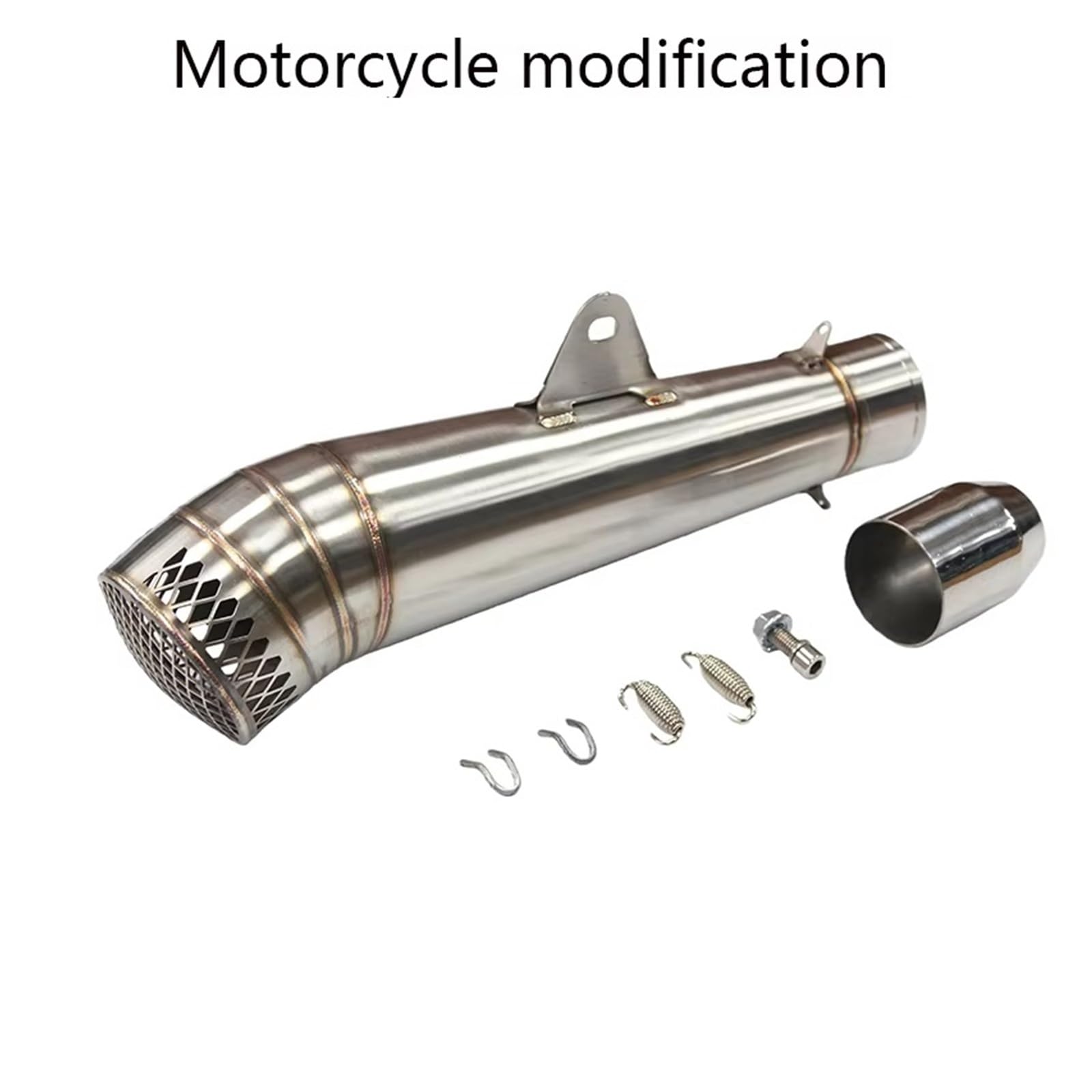 silencioso escape moto Para R6 K6 Para K8 Para K9 Silenciador escape | Para R1 para R6 tubo de escape motocicleta Scooter escape 51mm silenciador de escape Universal(Titanio)