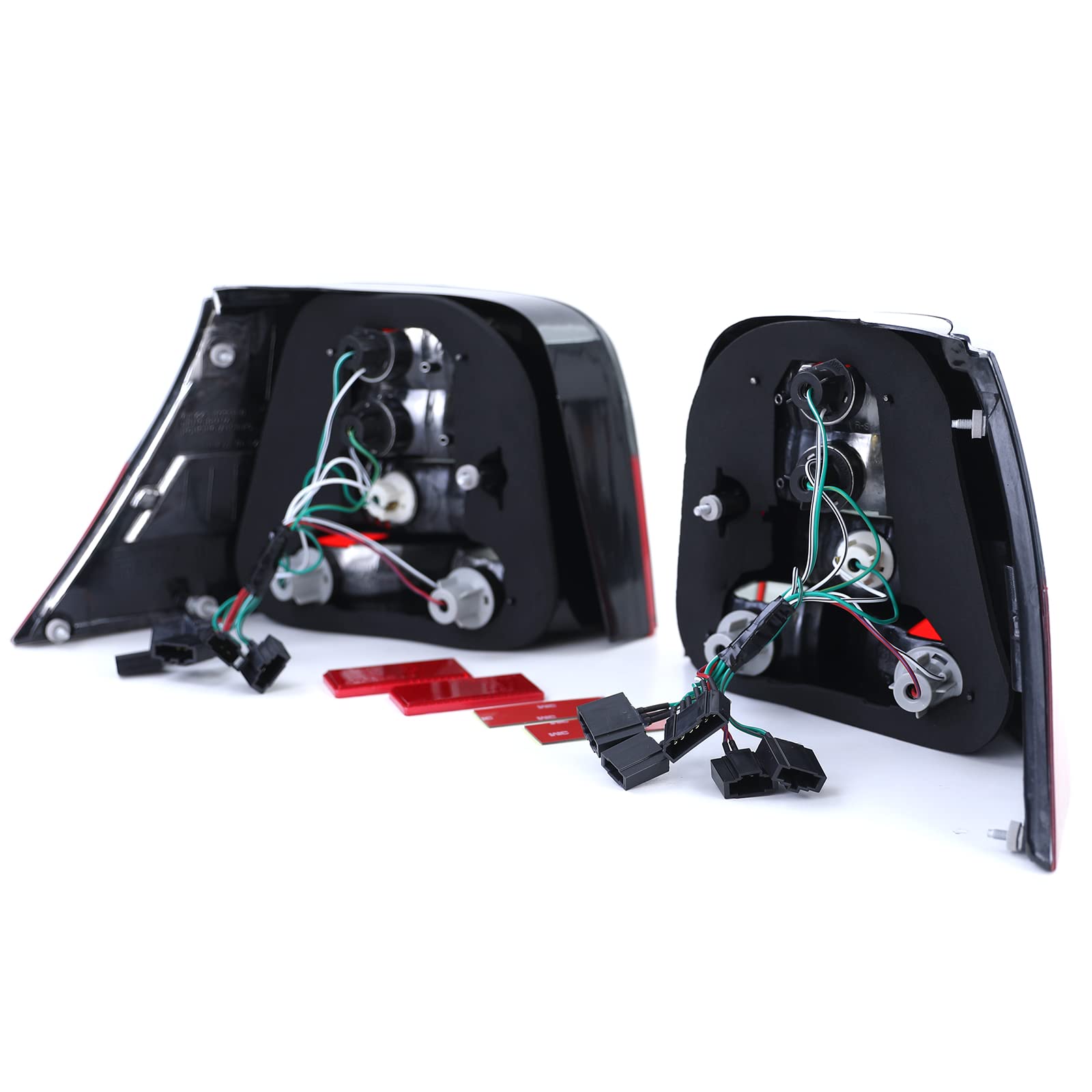 Carparts-Online 12987 Klarglas Celis Rückleuchten rot schwarz