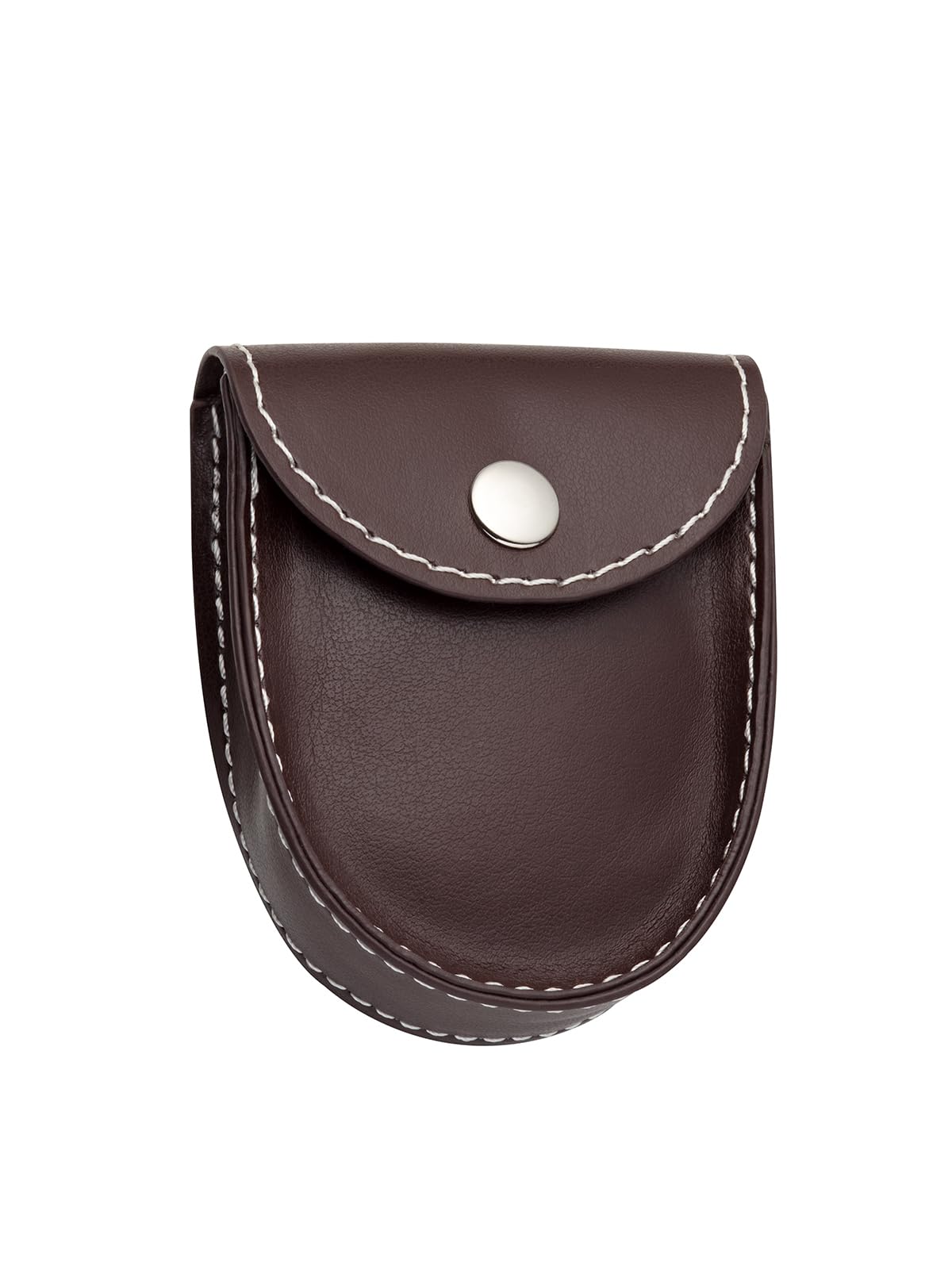 REGENT Herren Taschenuhr Edelstahl 43 MM Quarz Arabische Zahlen mit kurzer Kunstlederkette und Tasche