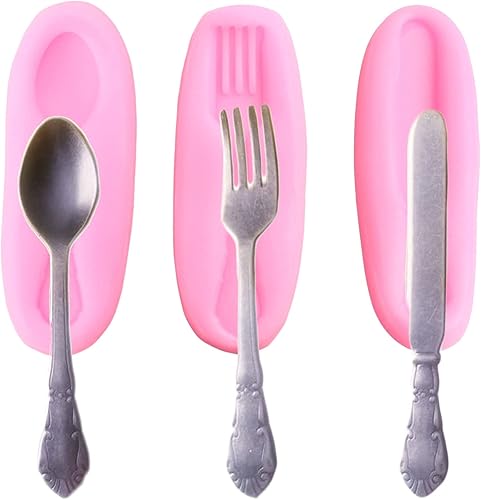 Mujiang Juego de 3 moldes de silicona para tartas, dulces, chocolate, decoración de tartas