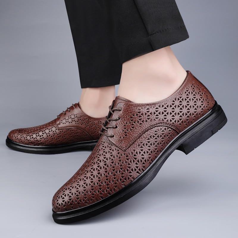 Men's Business Derby Shoes Mens Wingtip Brogue Oxford Formal Shoes for Men2
