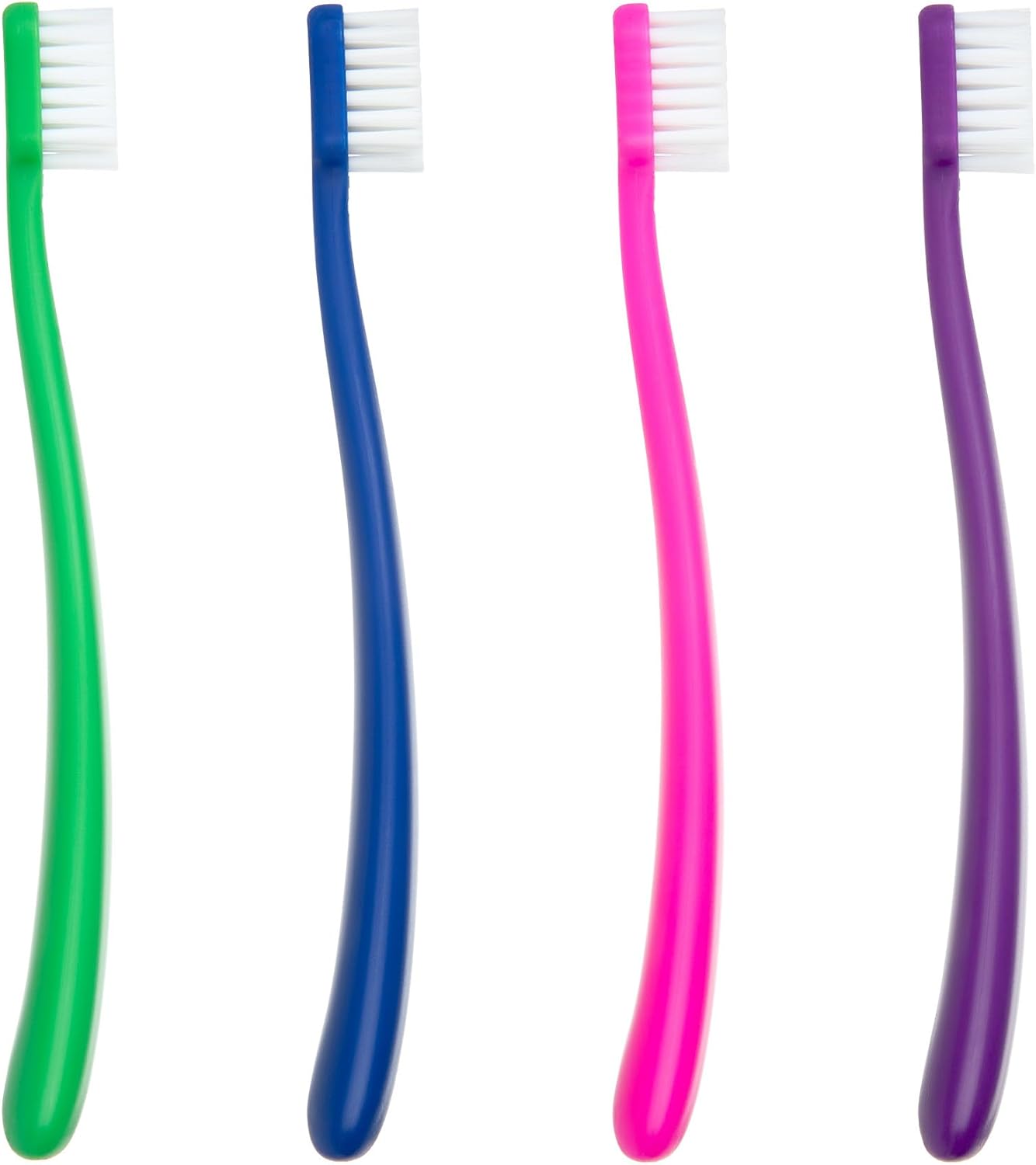 Practicon Practivalu Wide-Handle Child Toothbrush, Extra Soft Bristles, Individually Wrapped Toothbrushes, Assorted Colors, Bulk Pack of 144
