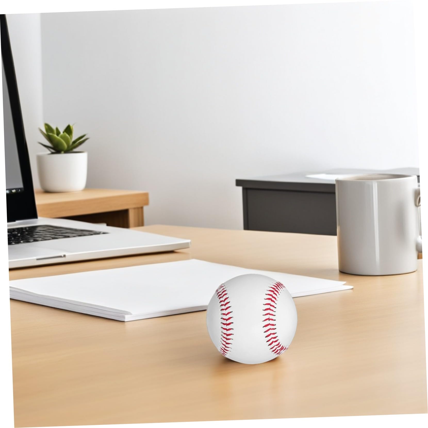 Sosoport 6 Piezas Unidades de de Béisbol para Entrenamiento Alta Elasticidad y Estable Bola de Reemplazo para Bateo y Superficie Antideslizante para Interior y Exterior
