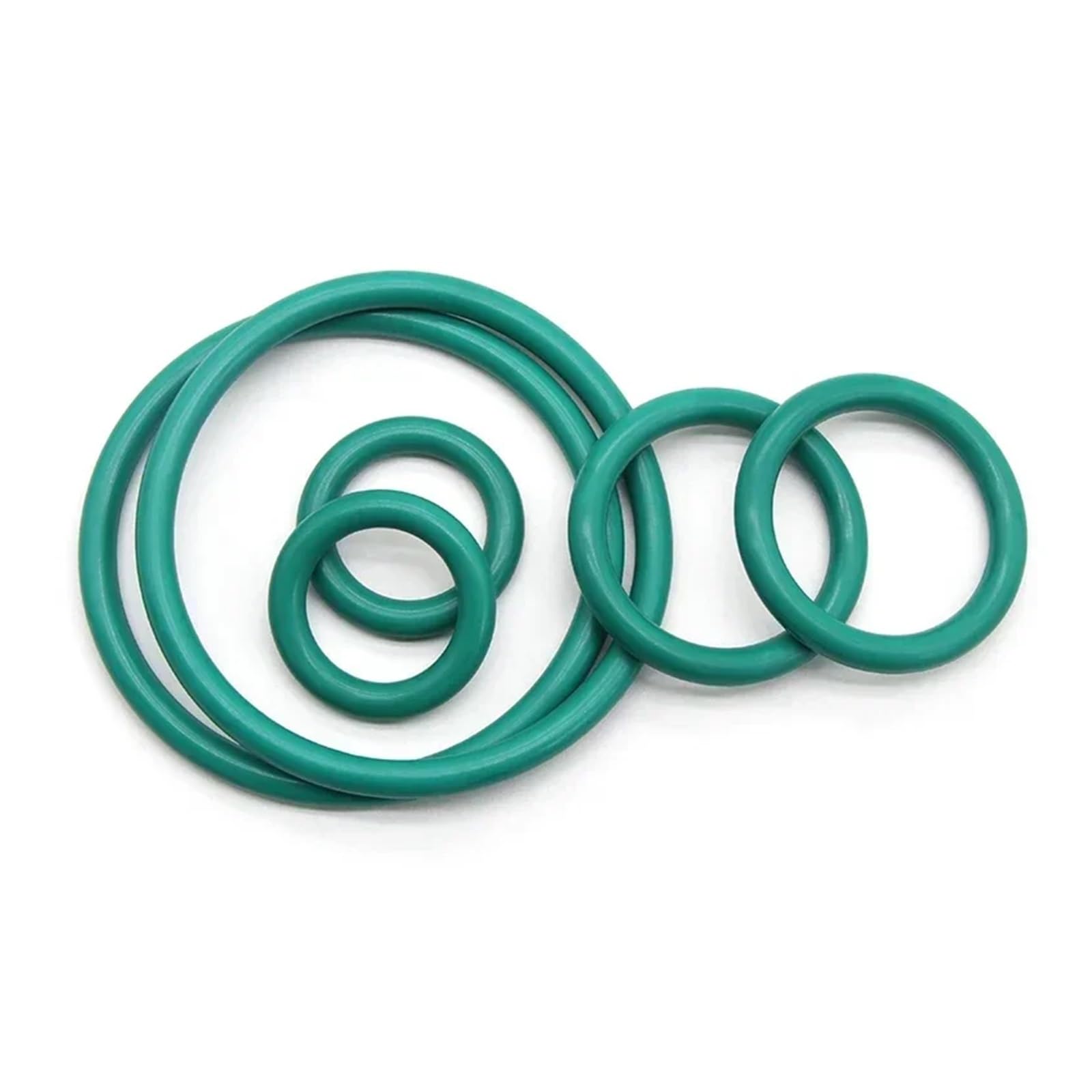 Junta tórica de goma, arandela de sellado, 10 juntas tóricas de FKM CS de 5,0 mm de diámetro exterior, 16-100 mm, aislantes, resistentes al aceite y a altas temperaturas, anillos de caucho fluorado.(O