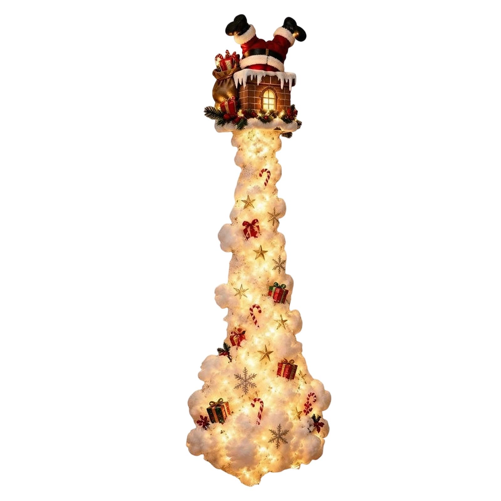 Christmas Magic Trail Wall Light, Cascading Christmas Wall Decor，Christmas Decor with Warm White Glow Sparkling Cascading Snow Light for Home Office Store Decor A Little Xmas Magic