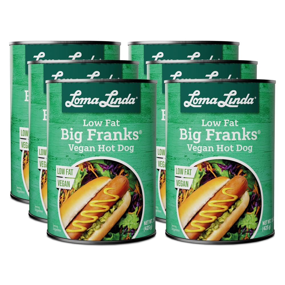 Loma Linda - Plant-Based Meats (Big Franks®, Low Fat (15 oz.), 6 Pack)