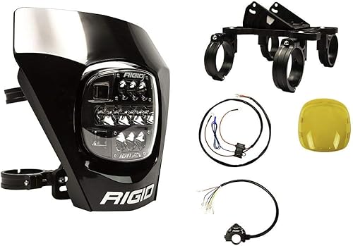 Rigid Industrias - 300416 Adapt XE Extreme Enduro LED Moto Kit - Luz LED con 3 zonas de iluminación - Módulo GPS (negro)