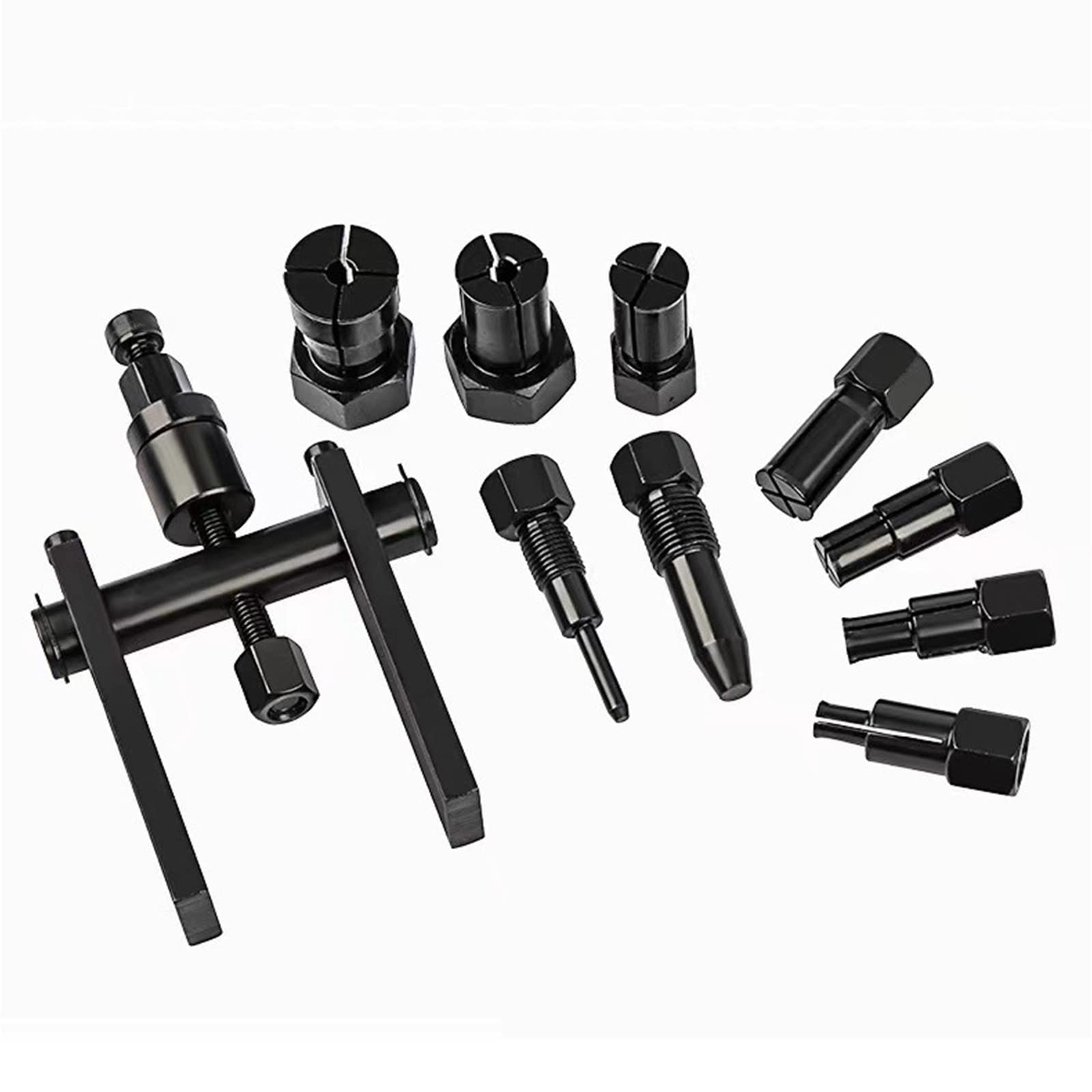 Ensemble d'extracteurs de roulement interne de 8 à 25 mm avec rangement pour valise, extracteur de roulement intérieur, moto, outils de démontage de roulement en carbone, ensemble d'extracteurs de