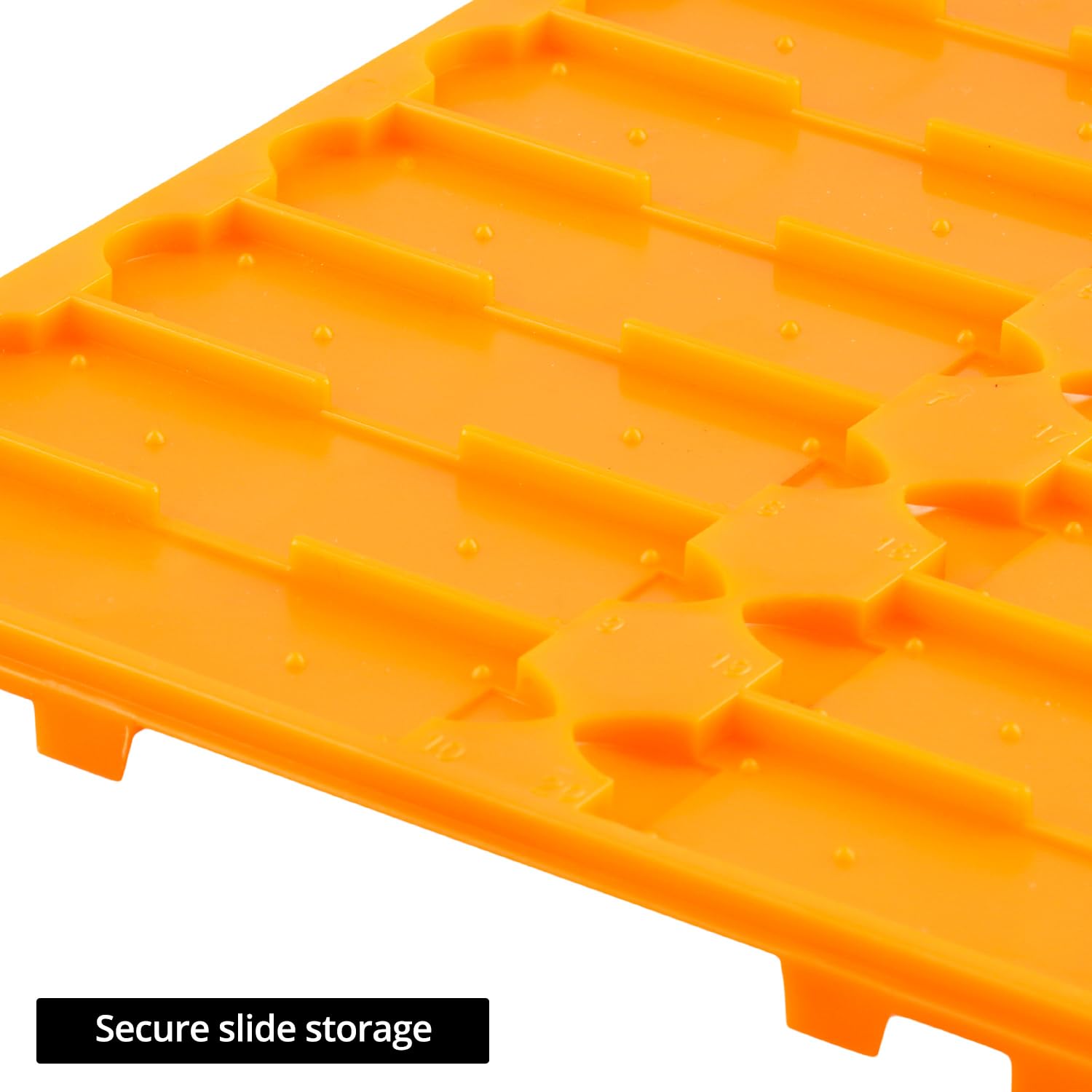 QWORK Set di vassoi per microscopio impilabili, in plastica, 30 cm x 19,5 cm, antiscivolo, capacità 20 vetrini per vassoio, 4 pezzi