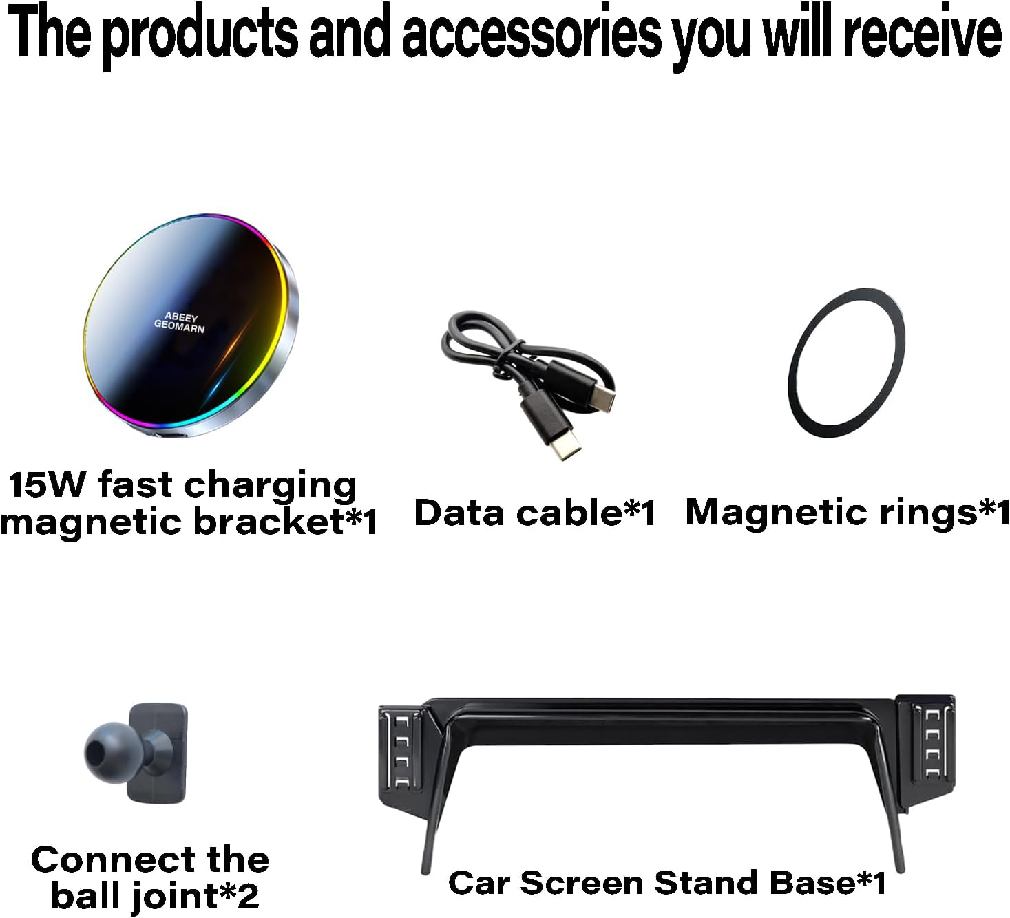 Car Phone Holder for Kia Seltos 2021 2022 2023 Accessories Apply to 8/10.25 Inch Touchscreen 15W Fast Wireless Charger Screen Fixed Clip HandsFree Cell Phone Mount 360° Rotation