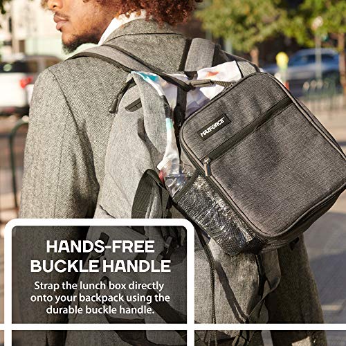 Mazforce Original Lunch Bag Insulated Lunch Box - Food Safe Durable Lunchbox For Men - Bpa Free Small Reusable Lunch Bags For Adults, Teens, Boys, Women (Dark Gray) #TOP3