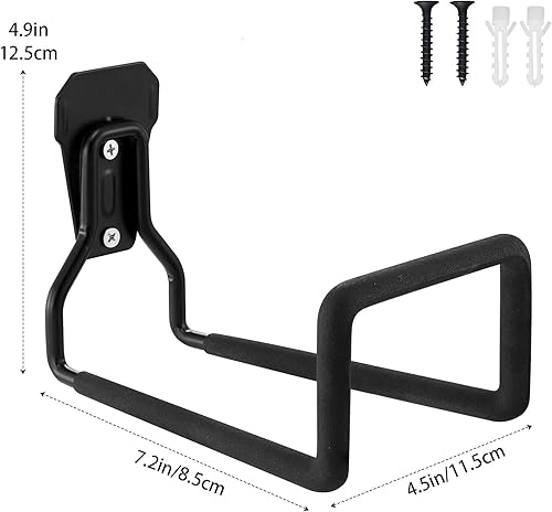 Miniatura 6 de Soporte de pared para manguera de jardín, resistente para manguera de agua, carrete de manguera de hierro sólido con capacidad para hasta 100 pies
