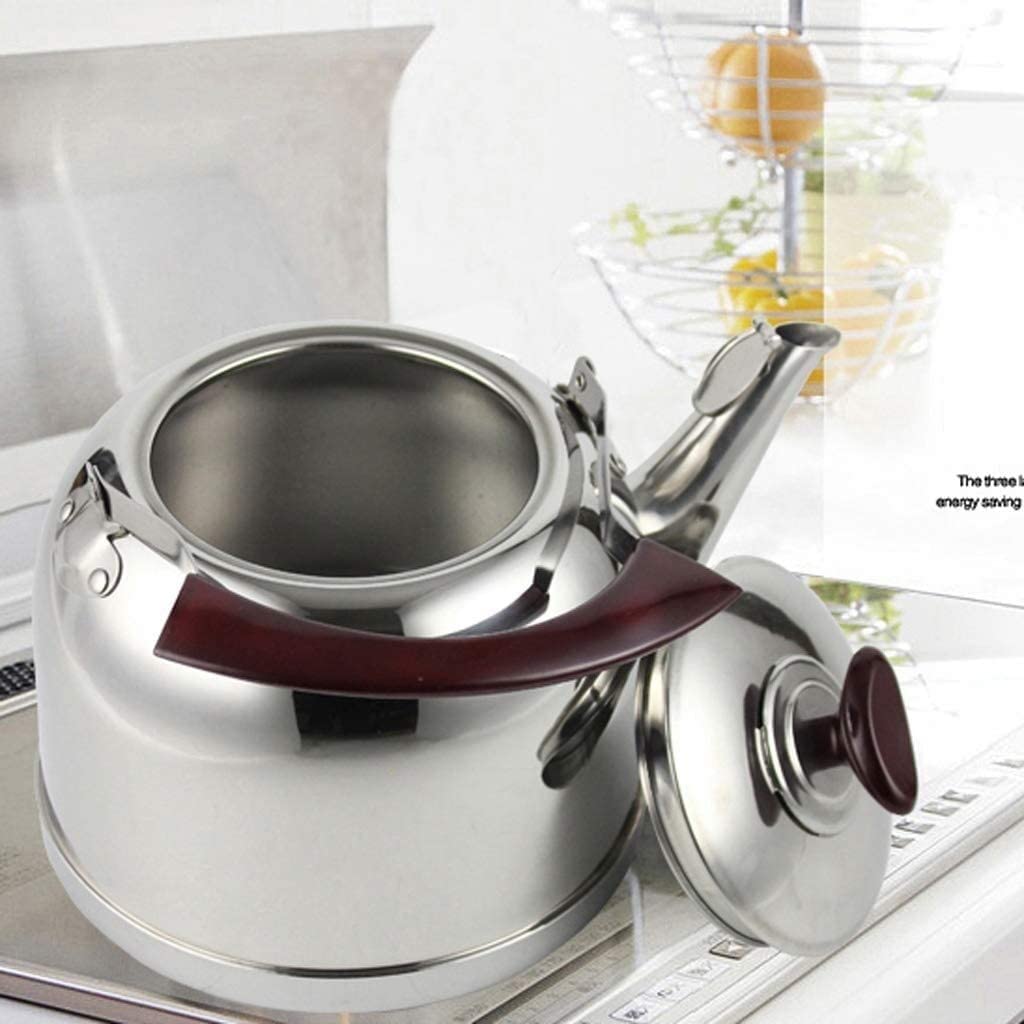 Tetera Tipo Cocinas Hervidor De Té 5L, Tetera Silbante Acero Inoxidable, Botella Agua A Gas, Teteras, Con Silbato Para Acampar Calentar Agua Té