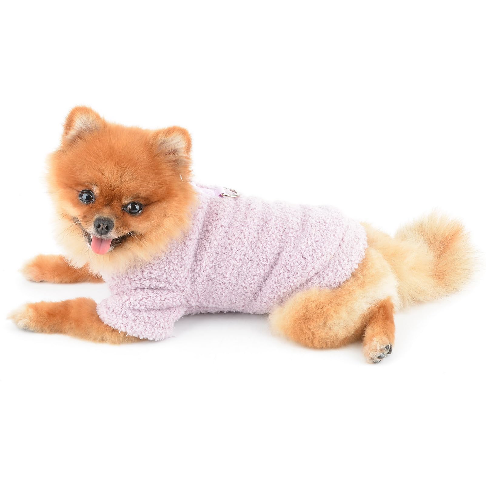 SMALLLEE_LUCKY_STORE Pull En Polaire Pelucheuse Pour Chien De