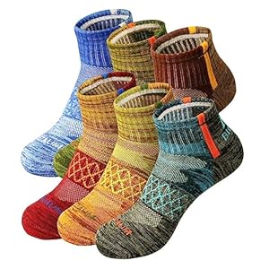 BIOAUM Calcetines Atheltic para hombre, talla 10-13, 6 pares de calcetines de algodón para correr, entrenar, trabajar