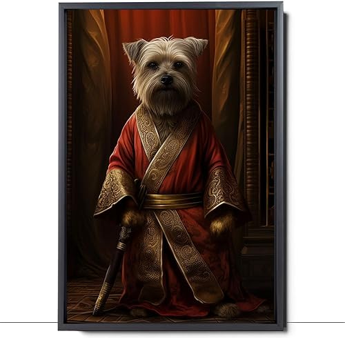 Miniatura 474 de Thuan Chow Chow Retrato de mascota con disfraz real de perro en un disfraz retrato de perro con vestimenta Retrato medieval de mascota retrato
