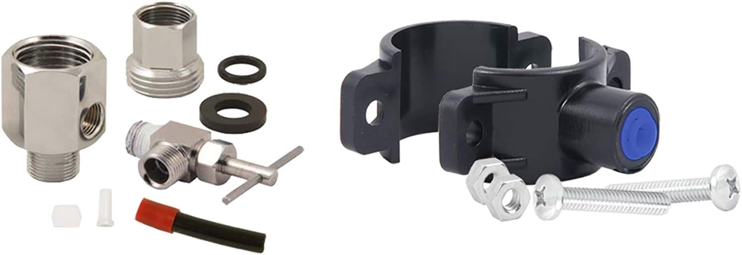 APEC Water Systems Replacement Feed Water Adapter & Drain Saddle Valve For Undersink System (MOVEKIT) : Tools & Home Improvement