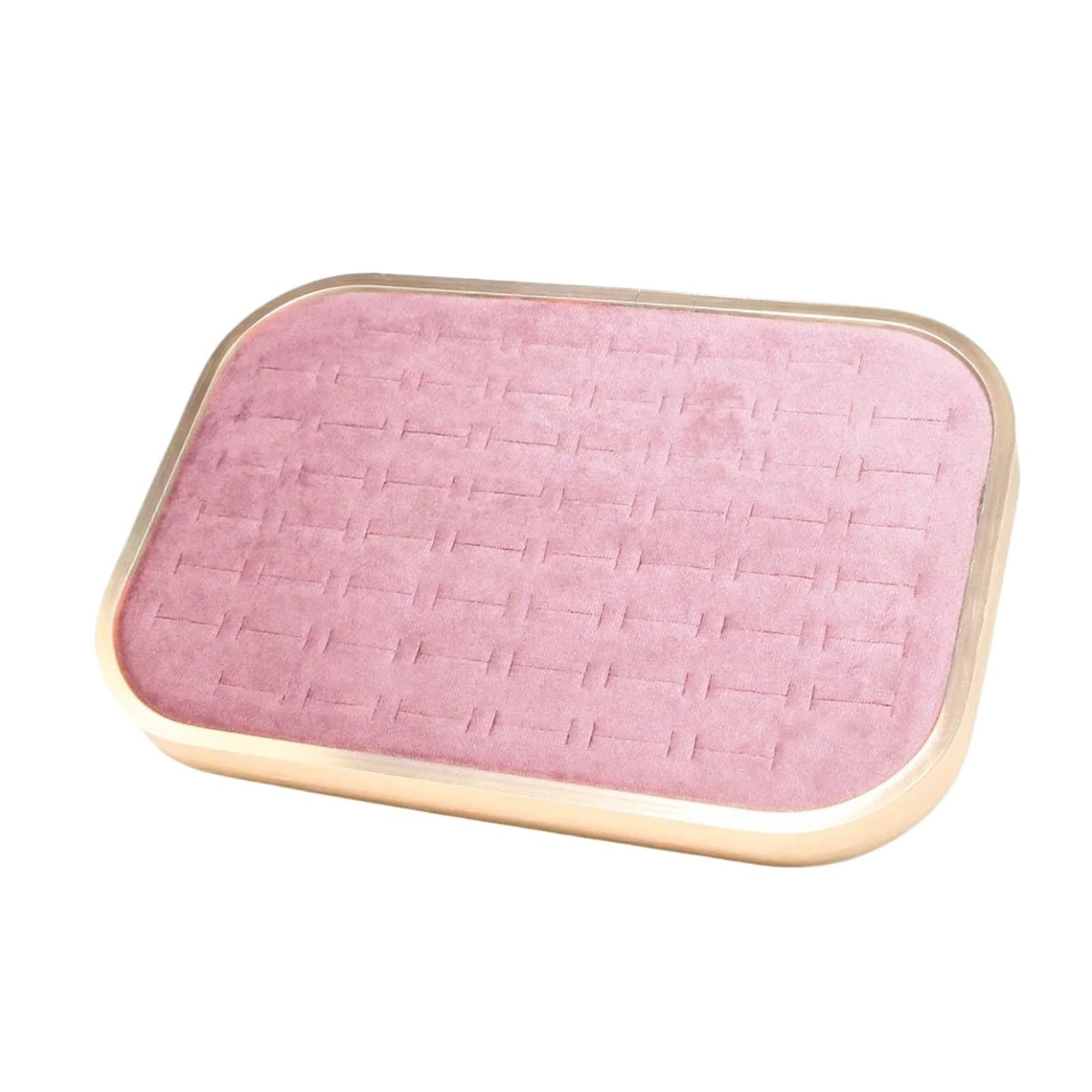 MKYYIOED Jewelry Trays Metal Jewelry Display Tray Necklace Ring Velvet Jewellery Storage
