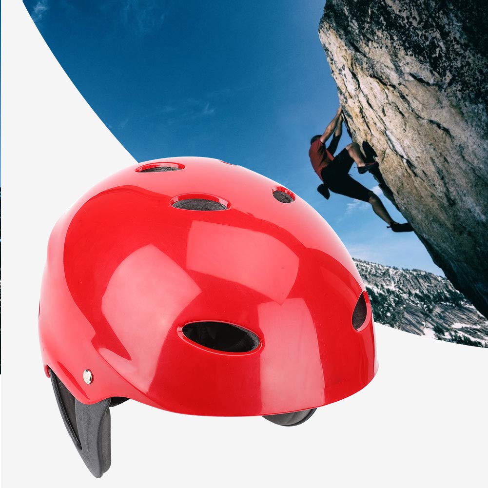 Casque d'escalade, Casque de Sport résistant à la Corrosion, Bonne résistance à l'abrasion Haute résistance aux Chocs pour l'alpinisme Escalade spéléologie Kayak