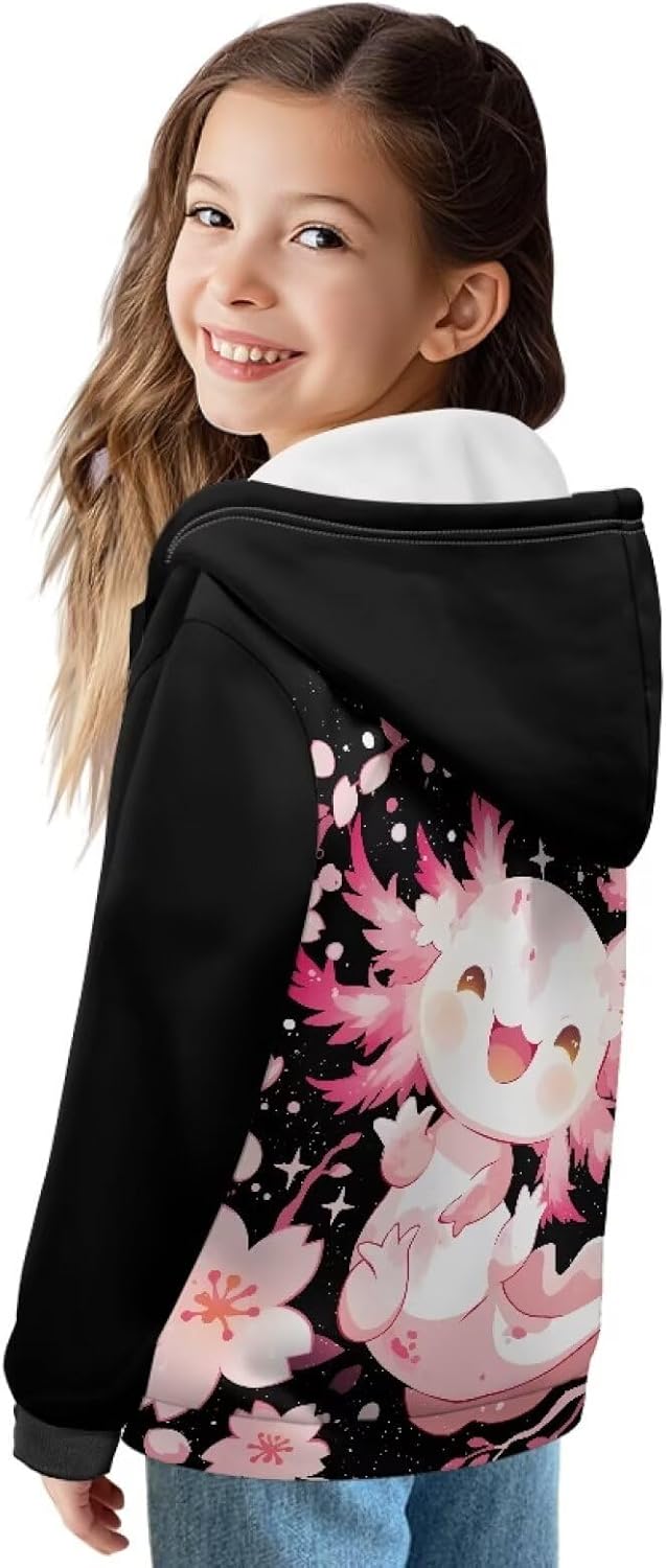 Bulopur Zip Up Hoodies For Girls Long Sleeve Comfortable Soft Sweatshirt with Front Pockets Fluffy Fall Winter Outfits