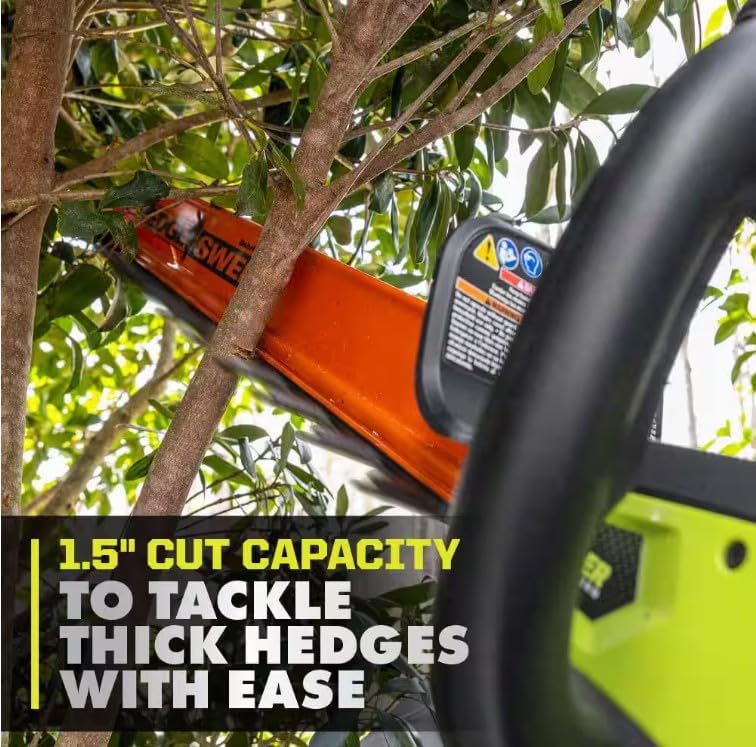 RYOBI 40V HP Brushless Whisper Series 26 in. Cordless Battery Hedge Trimmer (Tool Only)