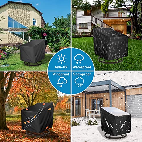 Takytao Outdoor Chair Covers Waterproof 30 Inch W X 33 Inch D X 34 Inch H, Patio Chair Covers For Outdoor Furniture thumb #3