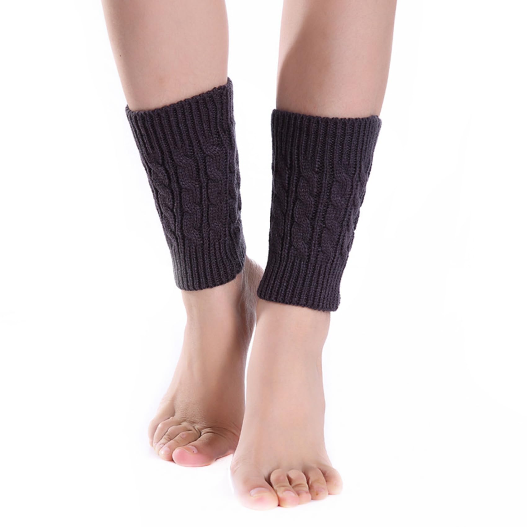 Dearanswer Women Knit Leg Warmers Boot Cuffs Topper Socks Cute Short Leg Warmers Short Boots Socks Warm and
