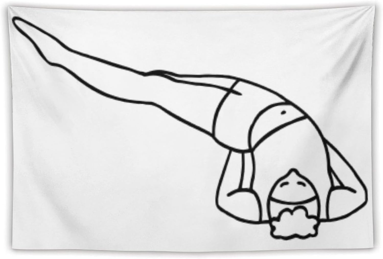 QENO B Parshva-Sarvangasana Picture Print Wall Art Tapestry Painting Tapestries Artworks Gift Idea Room Aesthetic 40"x60"