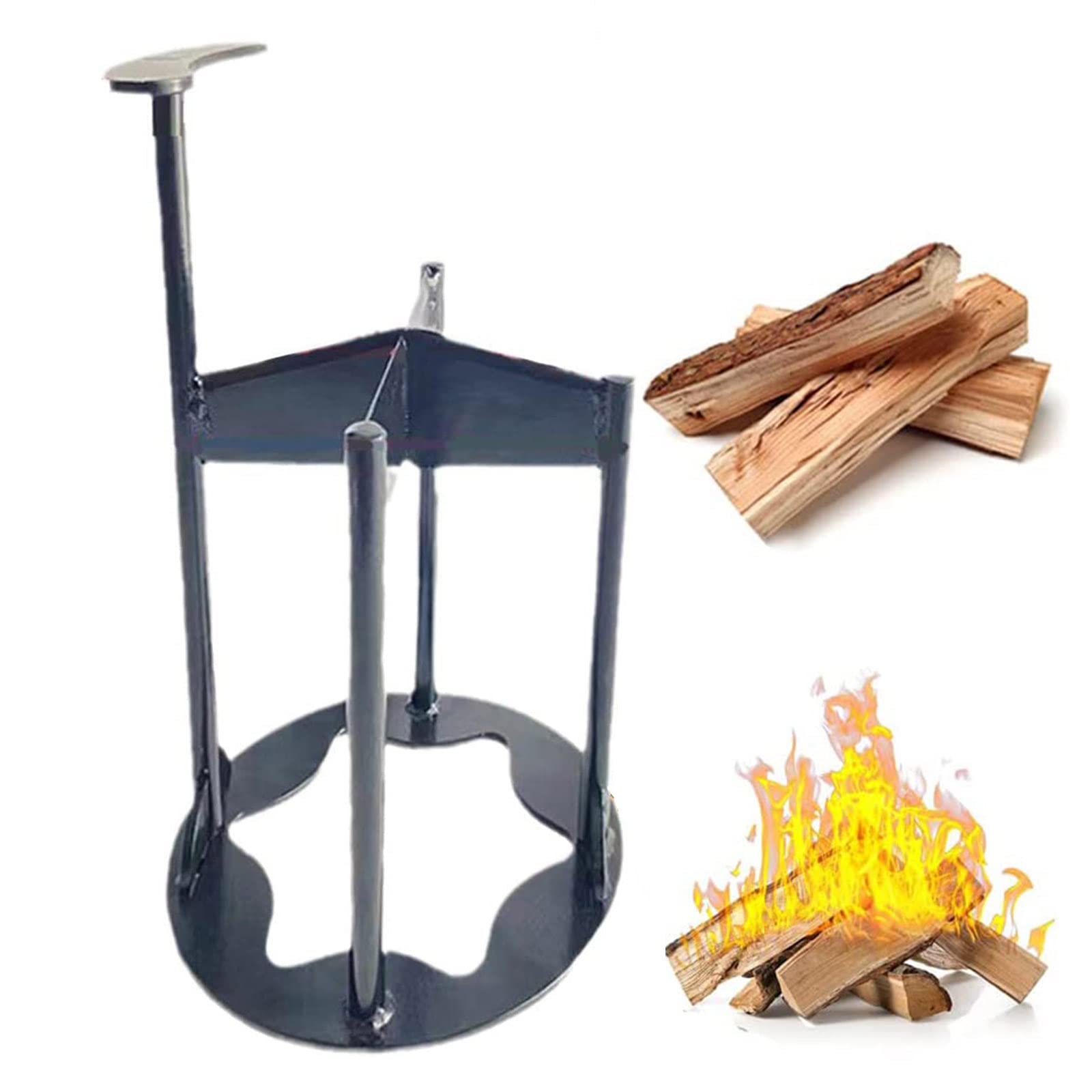 Fendeur de bois manuel avec double cale de coupe pour cheminée et foyer