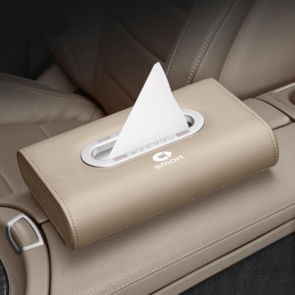 Boîte à mouchoirs pour Smart et porte-serviettes portable noir