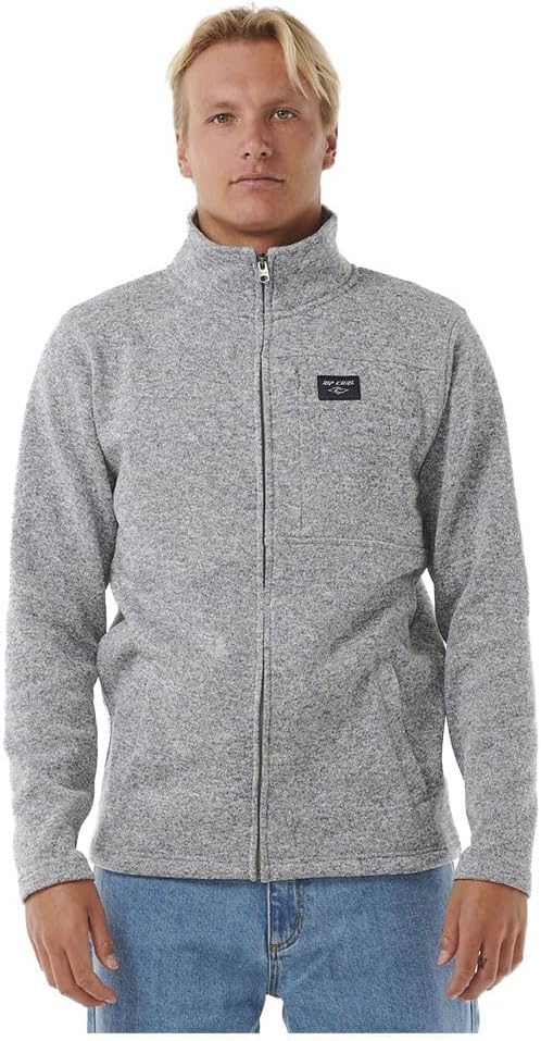 Rip Curl Crescent Full Zip Sweater L Grey