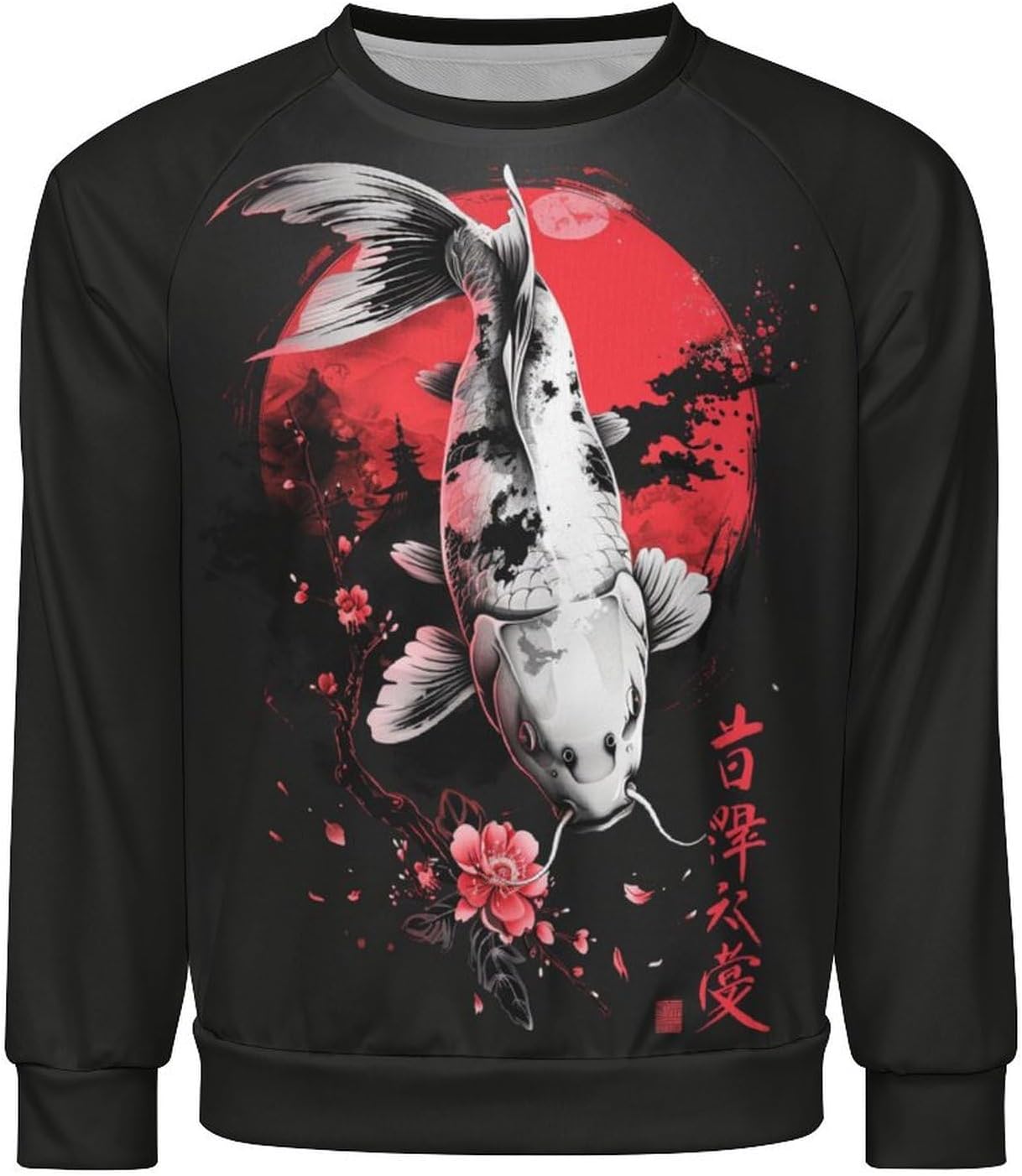 Japanese Art Dragon Print Hoodies for Men Y2K Long Sleeve Novelty Retro Streetwear Cool Workout Sweatshirt - Image 4
