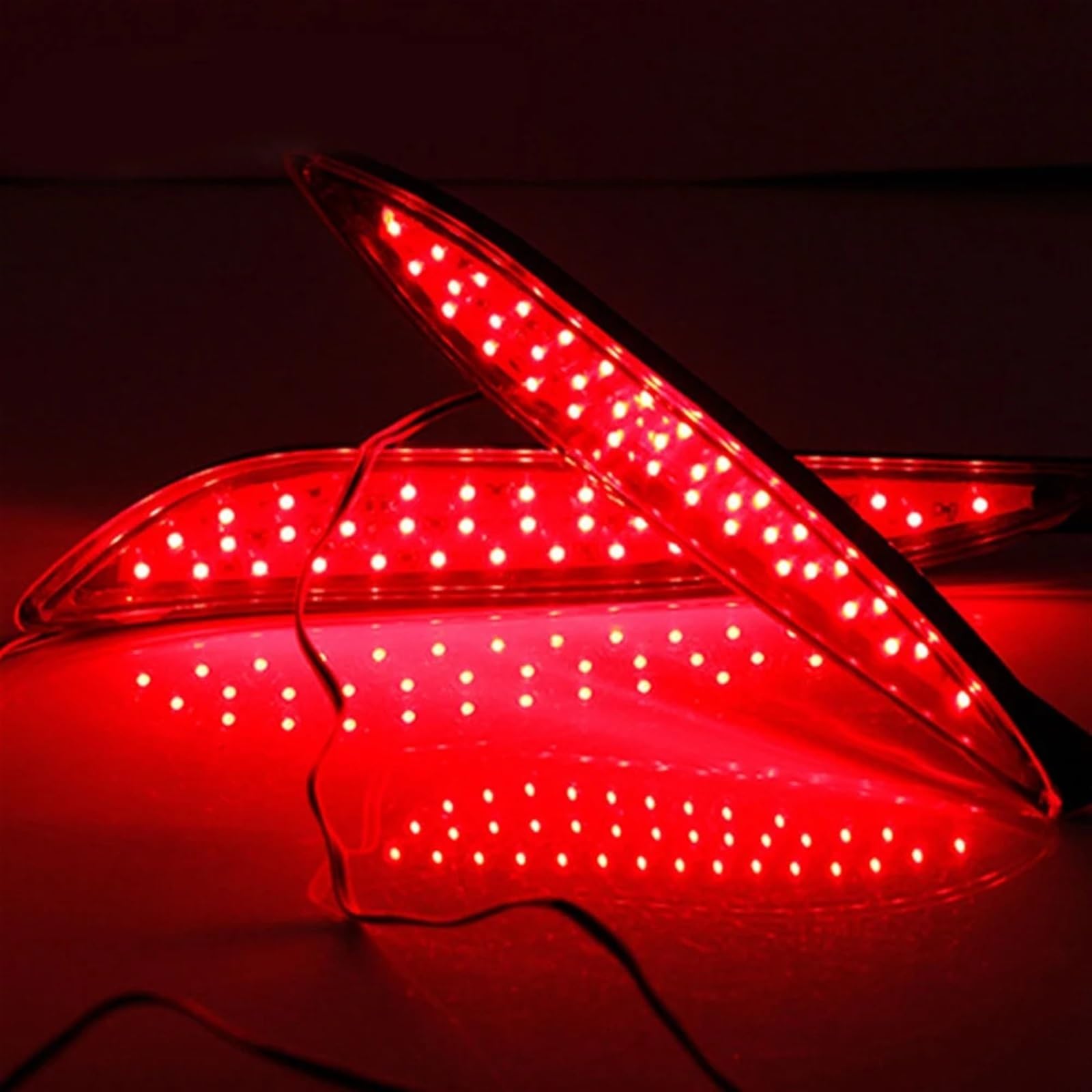 MEIZIYU 1 Pair Car LED Rear Bumper Reflector Tail Light Fit For Hyundai Elantra 2012-2014 Signal Light Braking Running Light światła do jazdy dziennej do samochodów