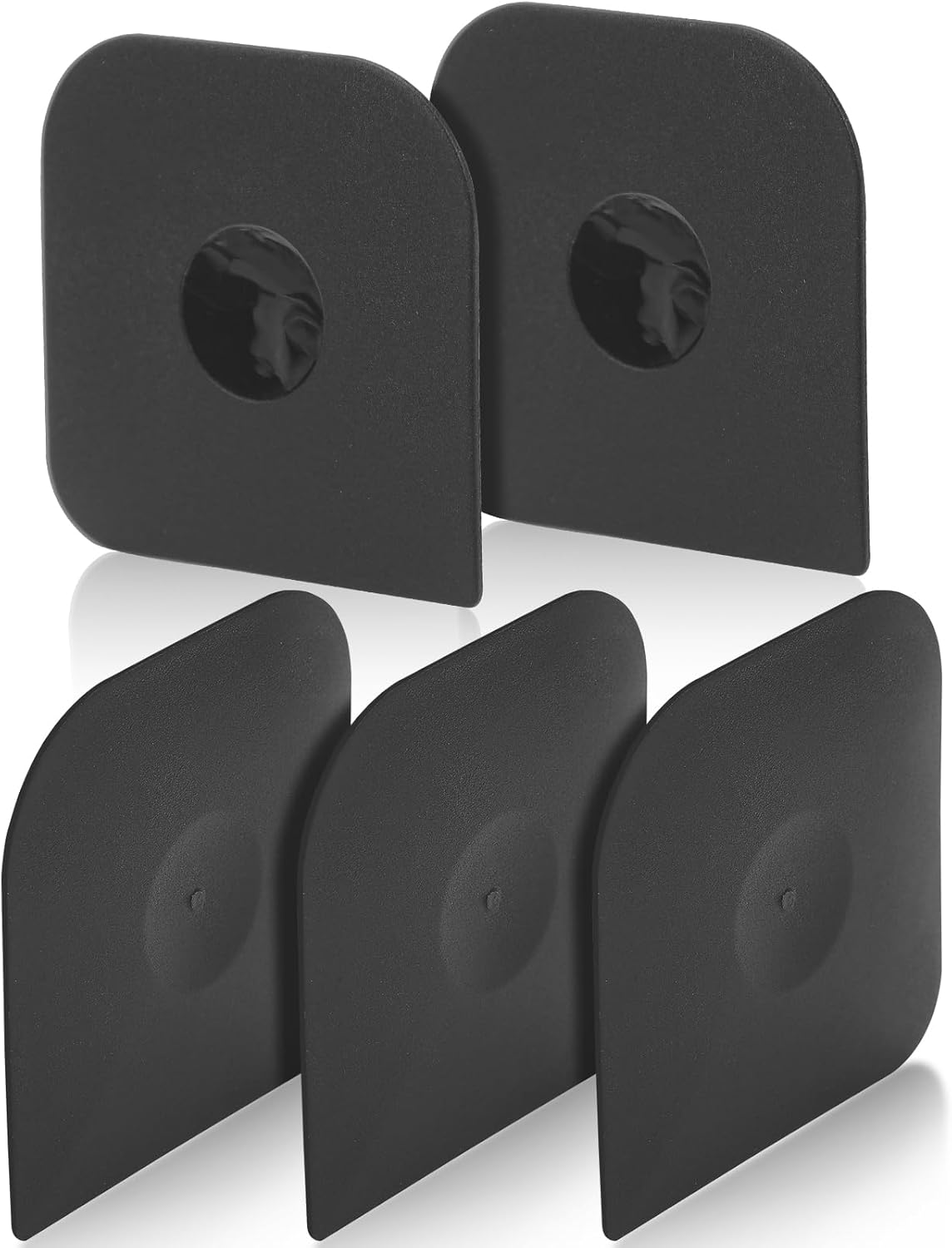 Herda Pan Scraper Pot Scraper Plastic Kitchen Scraper Tool, 5pcs Food Scraper Dish Scraper Hard Nylon Platic Cleaning Scraper Tool for Kitchen Pan, Pot, Cast Iron (Black) Herda Pan Scraper Pot Scraper Plastic Kitchen Scraper Tool, 5pcs Food Scraper Dish Scraper Hard Nylon Platic Cleaning Scraper Tool for Kitchen Pan, Pot, Cast Iron (Black)
