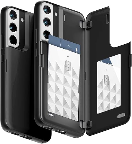 Miniatura 169 de GOOSPERY Parachoques magnético para puerta compatible con Galaxy S23, tarjetero tipo cartera, cierre automático, protección de doble capa resistente