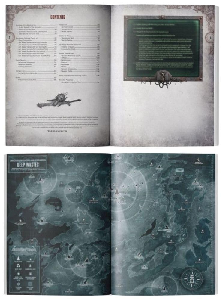 Games Workshop Warhammer Necromunda Tribes Of The Wastelands Rule Supplement Book, Grey, 10cm x 14cm - Image 2