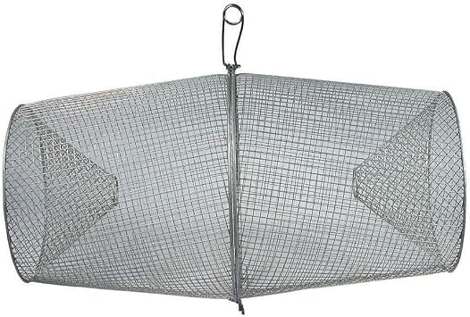 Frabill Torpedo Minnow Trap | Heavy-Duty Steel Mesh | Two-Piece Minnow Trap