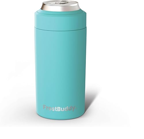 Frost Buddy - Enfriador de latas universal de 2.0, 5 tamaños en 1 Enfriador aislado para latas y botellas regulares o delgadas de 12 onzas