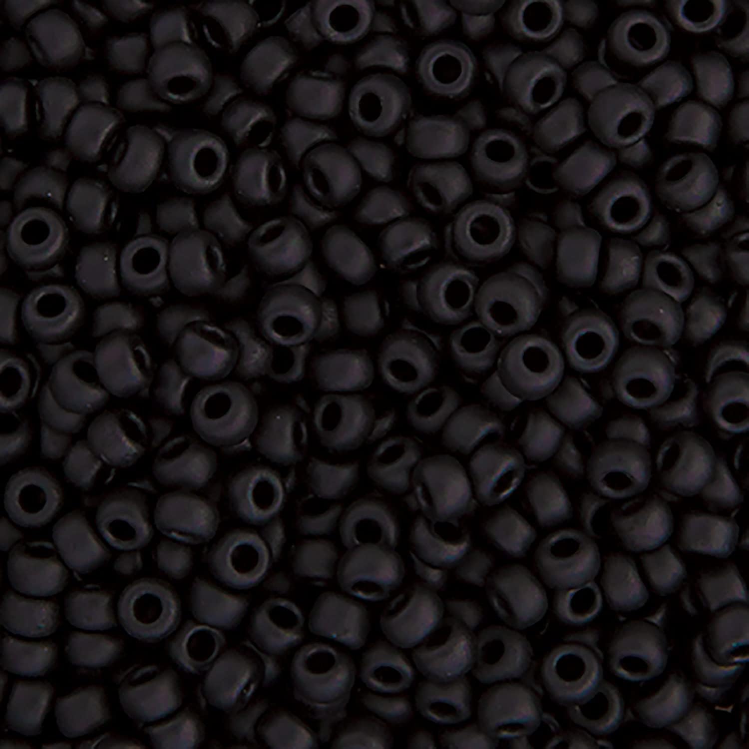 Miyuki 8/0 Japanese Glass Seed Beads 22gms SB401 in Black Matte