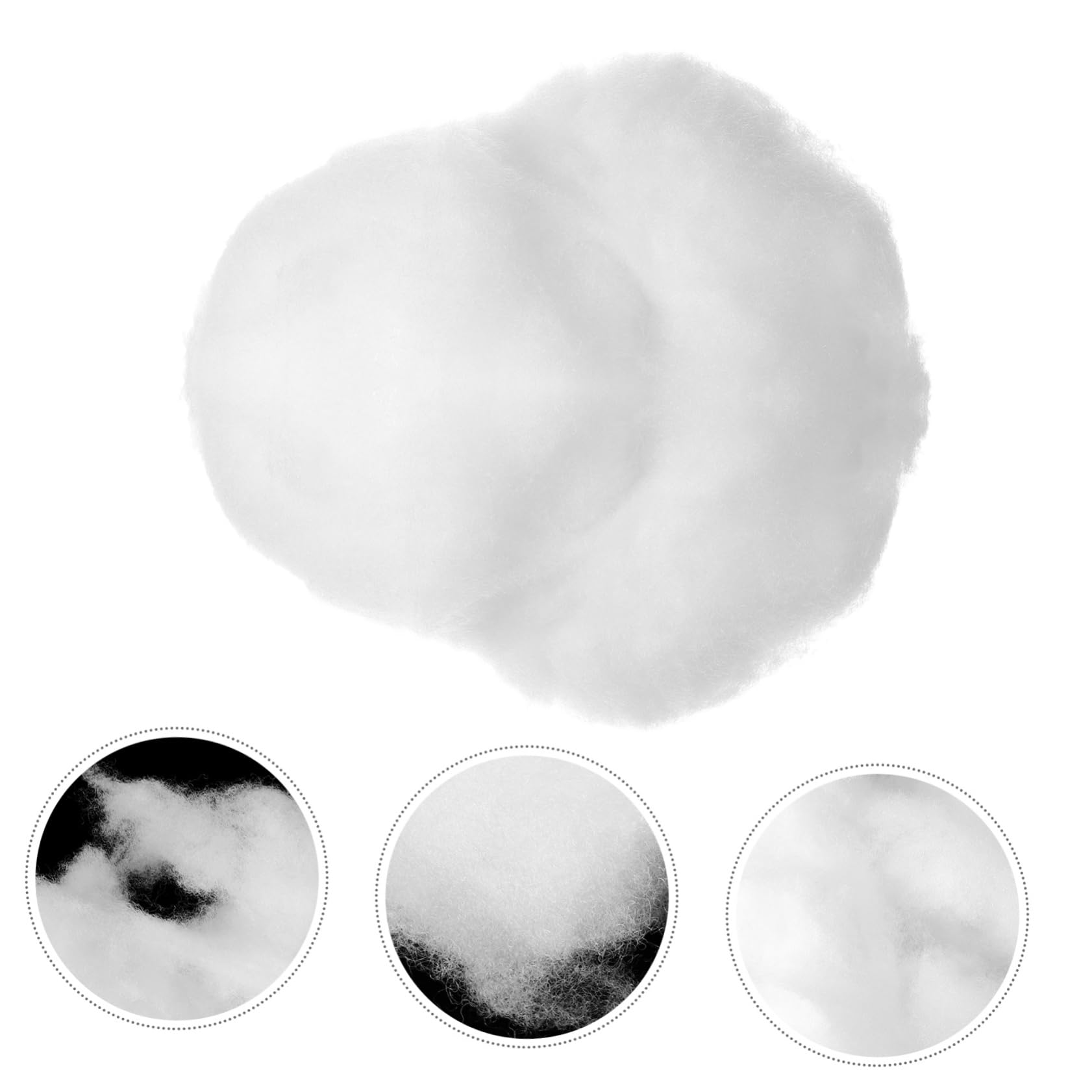 ABOOFAN 3 Pièces 2 Fausse Décoration De Neige Souffleuse à Neige Pantalon De Neige Rembourrage pour Jouets Tricotés Flocons De Neige Fausse Neige pour Le Bricolage Artificiel Blanche Coton