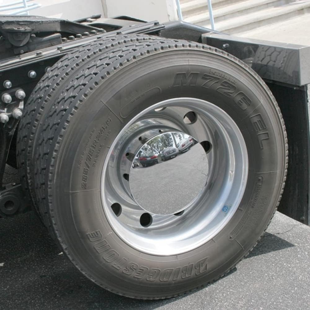 United Pacific 10272 Chrome Plastic Single Hub Design Rear Axle Cover W/Removabl Hub Cap - Ten 33MM Thread-On Nut Cover