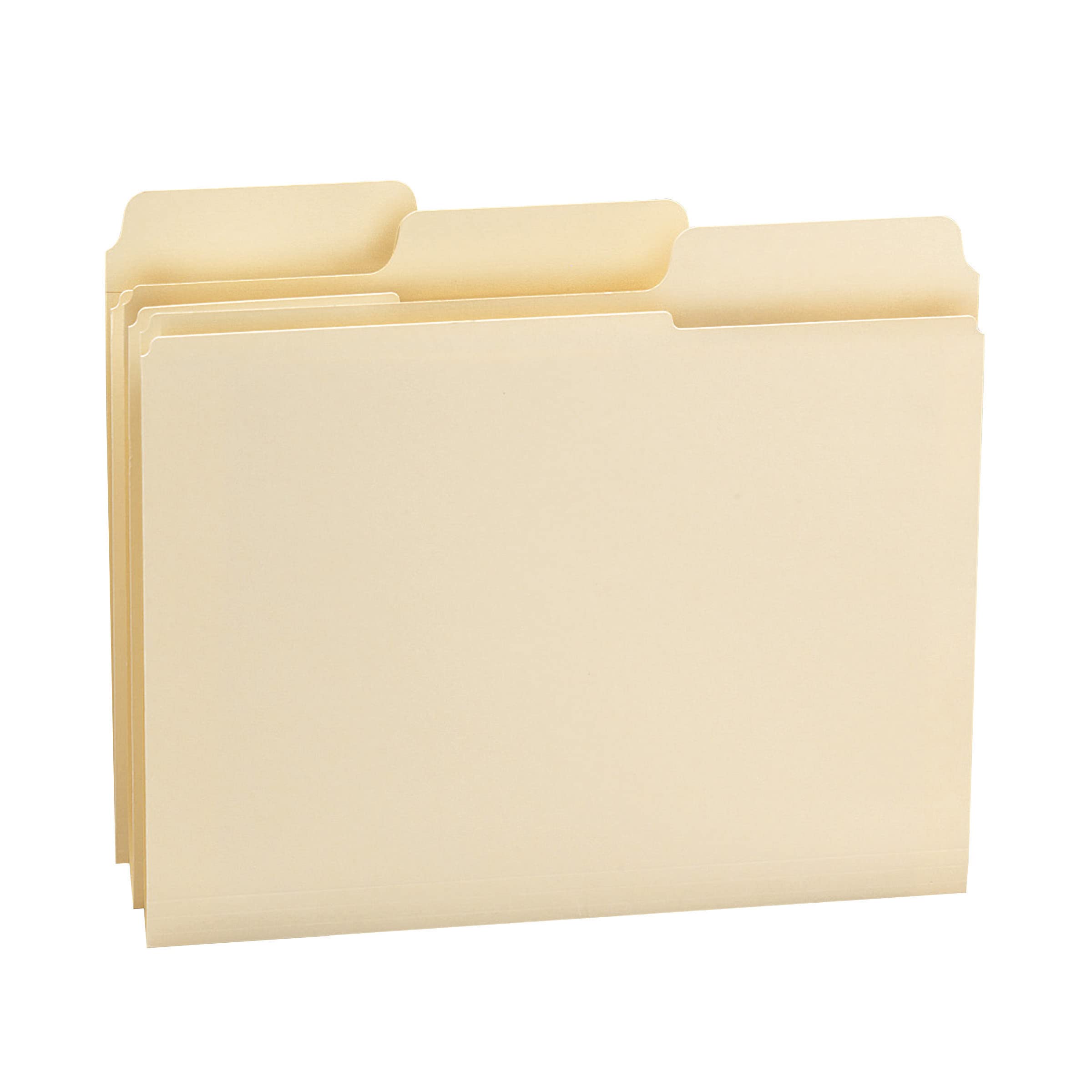 Smead SuperTab File Folder, Oversized Reinforced 1/3-Cut Tab, Guide Height, Letter Size, Manila, 100 Per Box (10395)