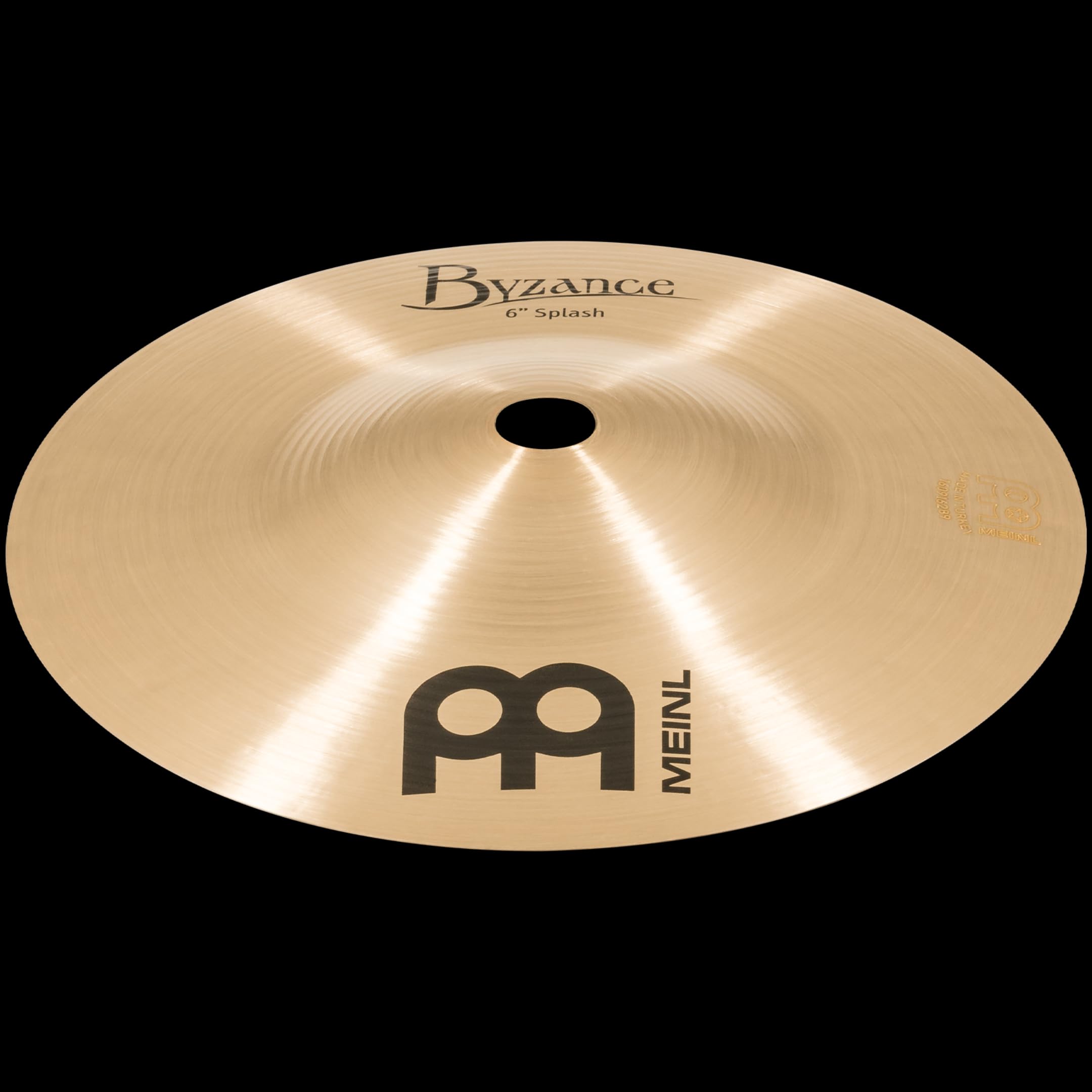 Meinl Cymbals Byzance Traditional Splash 6 Zoll (Video) Schlagzeug Becken (15,24cm) B20 Bronze, Traditionelles Finish (B6S)