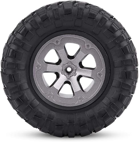 Miniatura 4 de Dilwe Neumáticos de oruga a control remoto, 4 unidades de neumáticos de goma para automóvil todoterreno con control remoto, neumáticos de automóvil