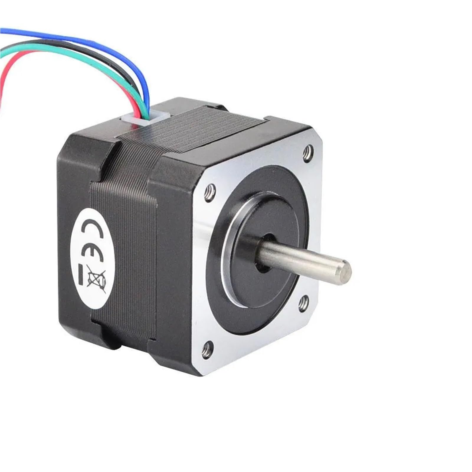 Motor paso a paso 17HS13-0404S1, 34 mm, 0,4 A, 26 Ncm (36,8 oz.in), 12 V, bipolar, Nema17, 4 conductores, 1 unidad