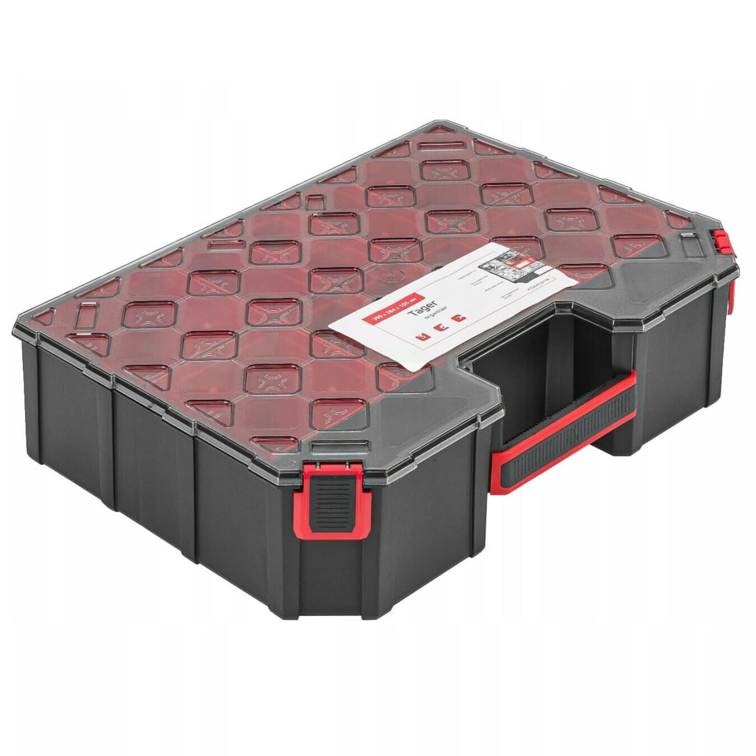 Prosperplast (Medium Tall - Boxes) Tager Diy Storage Organiser Compartment Parts Cabinet Screws Carry Case Tool Box