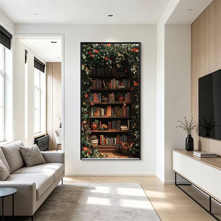 Pintura de diamante DIY completo para adultos kit bordado flores 50x100cm l-578 2