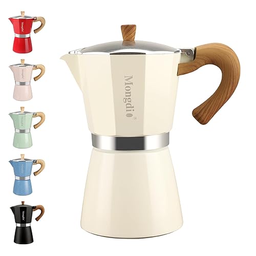 Mongdio Stovetop Espresso Maker Moka Pot, Cuban Coffee Maker Stove