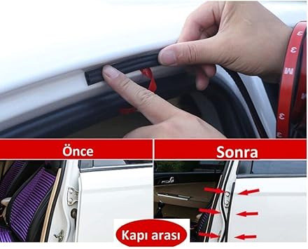 Contacall Oto Kapı,kaput Ses,toz Yalıtım Fitili 5 Metre Uzunluk