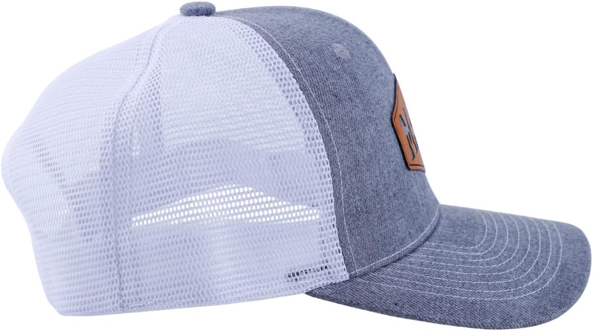 Maga Trucker Hat Mesh with Leather Patch – Adjustable Snapback Baseball Cap – Patriotic Hat for Men & Women - Image 5